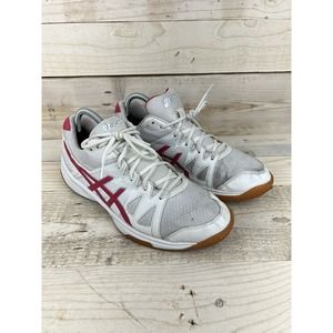 Asics Shoes Womens 10 White Pink Gel-Upcourt Mesh Fitness Trainers Running